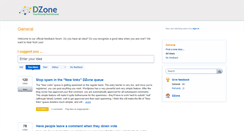 Desktop Screenshot of feedback.dzone.com