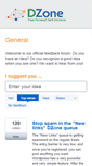 Mobile Screenshot of feedback.dzone.com