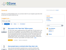 Tablet Screenshot of feedback.dzone.com